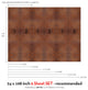 Rustic Industrial Vinyl Peel and Stick Mural, 24"x108", 6 Pack