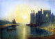 Joseph William Turner Caernarvon Castle, 18"x27" Gallery Wrapped Canvas Print