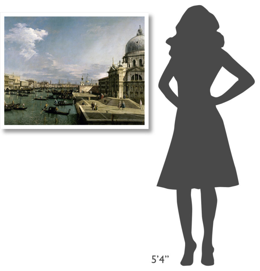 "Venice, Church of the Blessed Sacrament" Print by Canaletto, 38"x30"