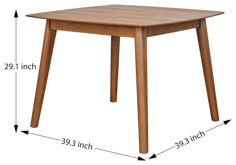 Walnut Square Dining Table 39x39