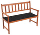 Vidaxl Garden Bench With Cushion 47.2" Solid Acacia Wood