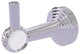 Pacific Beach Robe Hook with Twisted Accents, Polished Chrome
