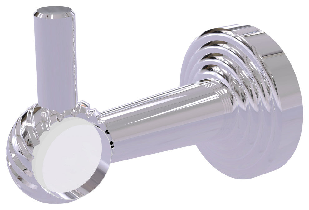 Pacific Beach Robe Hook with Twisted Accents, Polished Chrome