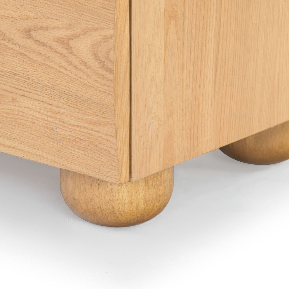 Safavieh Couture Beethoven 2 Drawer Nightstand, Natural