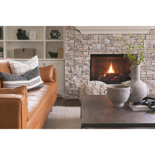 Deya Large Rustic Brown Ceramic Vase