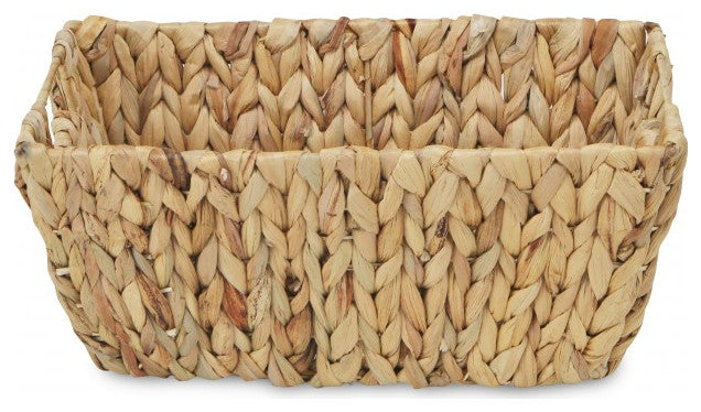 Braided Water Hyacinth Storage Basket