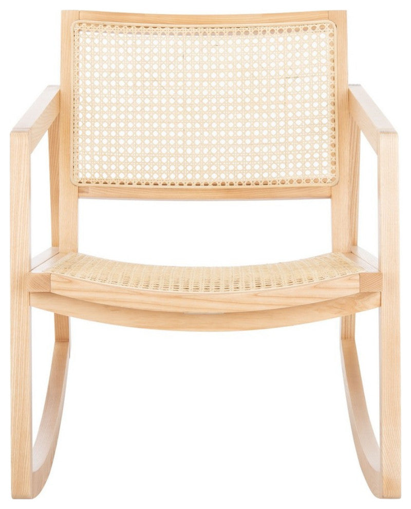 Safavieh Couture Perth Rattan Rocking Chair, Natural