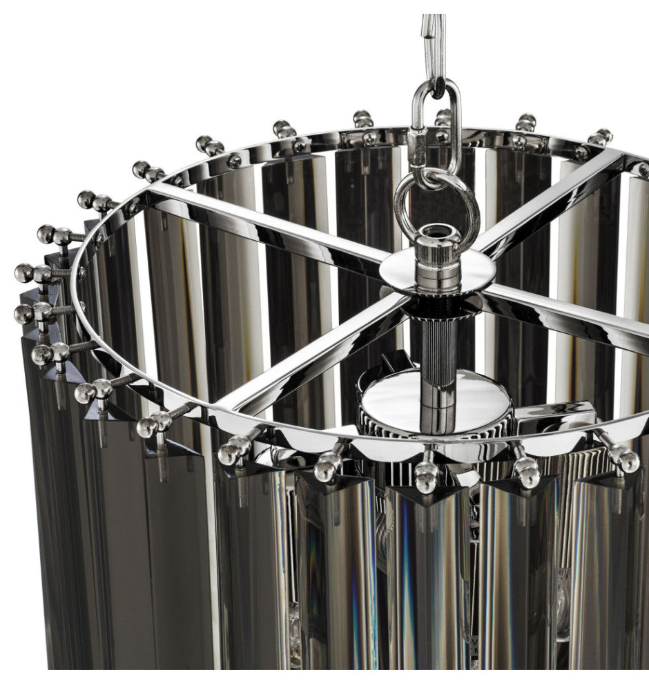 Smoke Lucite Loop Chandelier | Eichholtz Murano