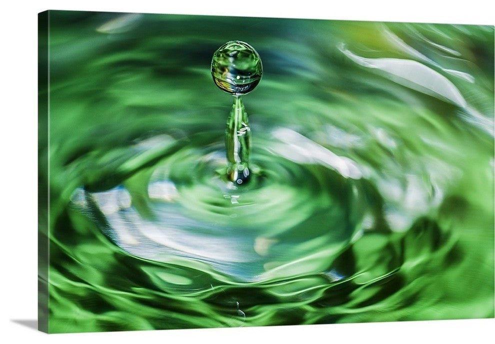 "Water Drop I" Wrapped Canvas Art Print, 36"x24"x1.5"