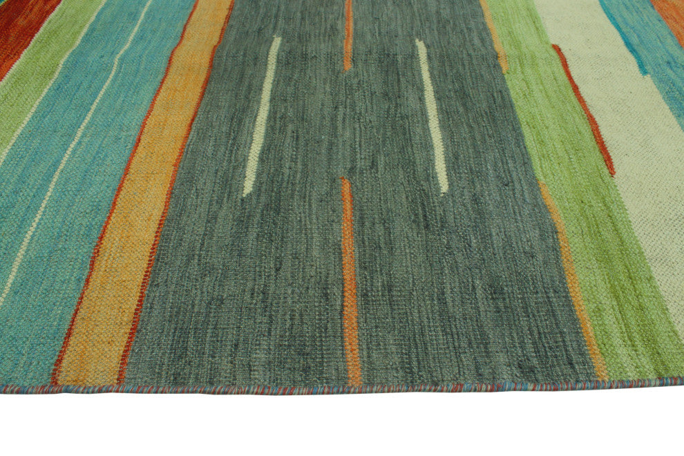 Winchester Kilim Zoe Ivory/Rust Rug, 6'6x9'8