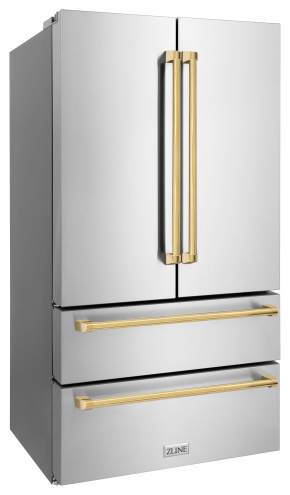 ZLINE 36" French Door Refrigerator With Ice Maker, Stainless RFMZ-36-G