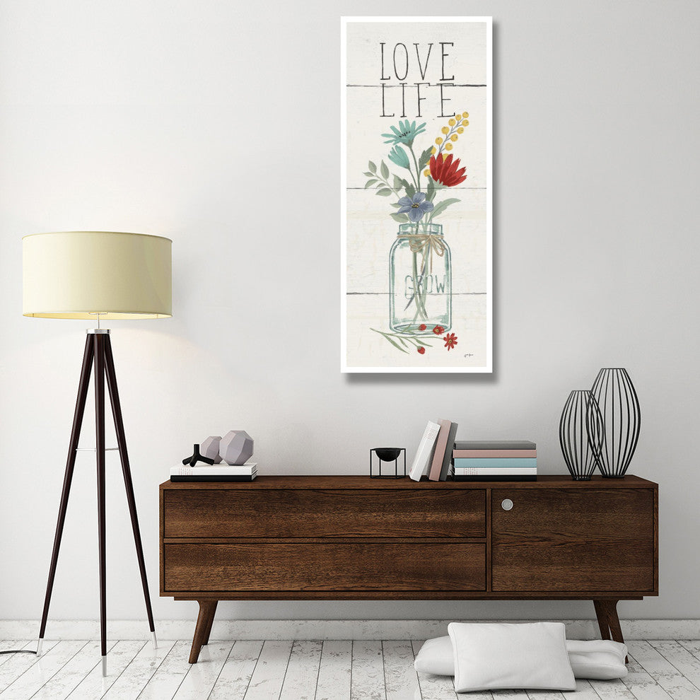 "Blooming Thoughts X" Digital Paper Print by Janelle Penner, 26"x62"