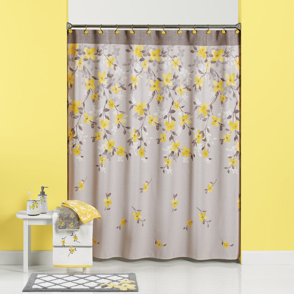 Saturday Knight Spring Garden Floral Shower Curtain