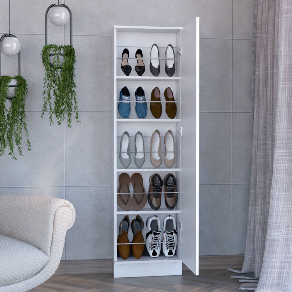 Charlotte Xl Shoe Rack, White