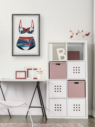 "City Bikini" Framed Painting Print, 20x30