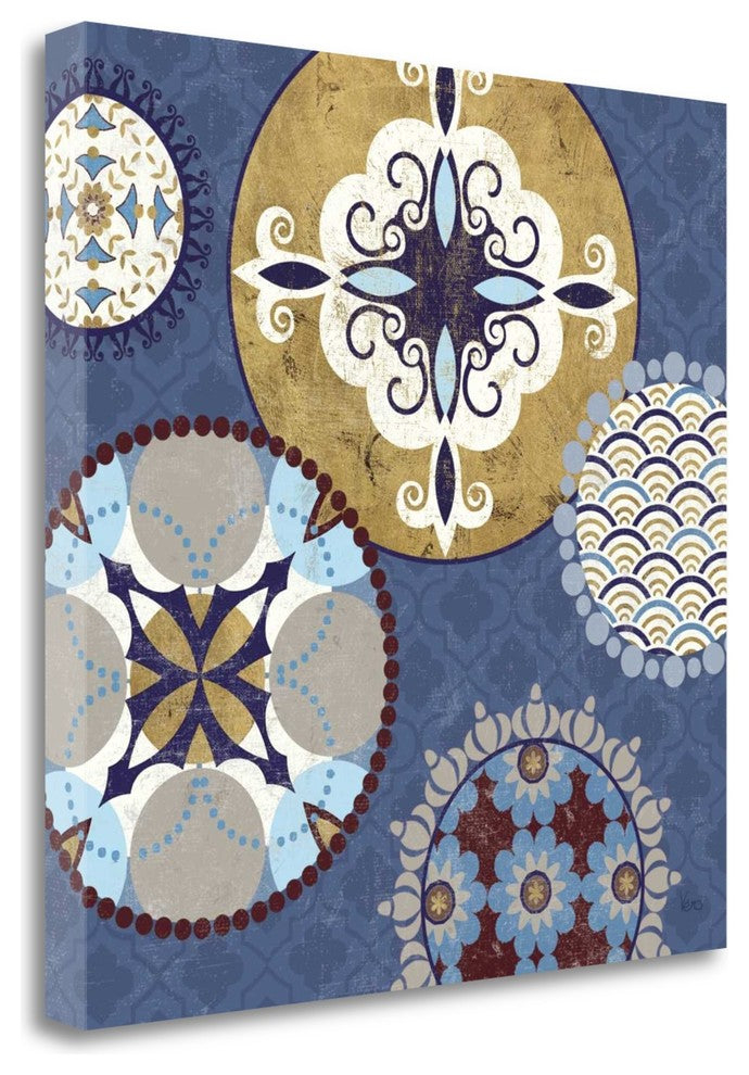 "Mediterranean Blue III" By Veronique Charron, Giclee on Gallery Wrap Canvas