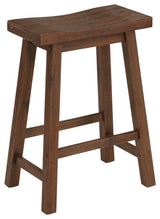 Sonoma Saddle Seat Counter Stool, Chestnut Wire-Brush, Counter Height, Single