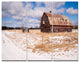 Farm Field Barn Ranch, Landscape Triptych Canvas Art Print, 36x28, 3 Panels