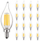 Luxrite Candelabra LED Bulb Warm White 5W Dimmable E12 24 Pack
