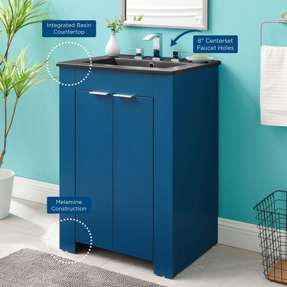 Maybelle 24" Bathroom Vanity Navy Black -5366