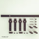 Mini Sliding Barn Door Hardware Kit, Classic Design, 42", Double