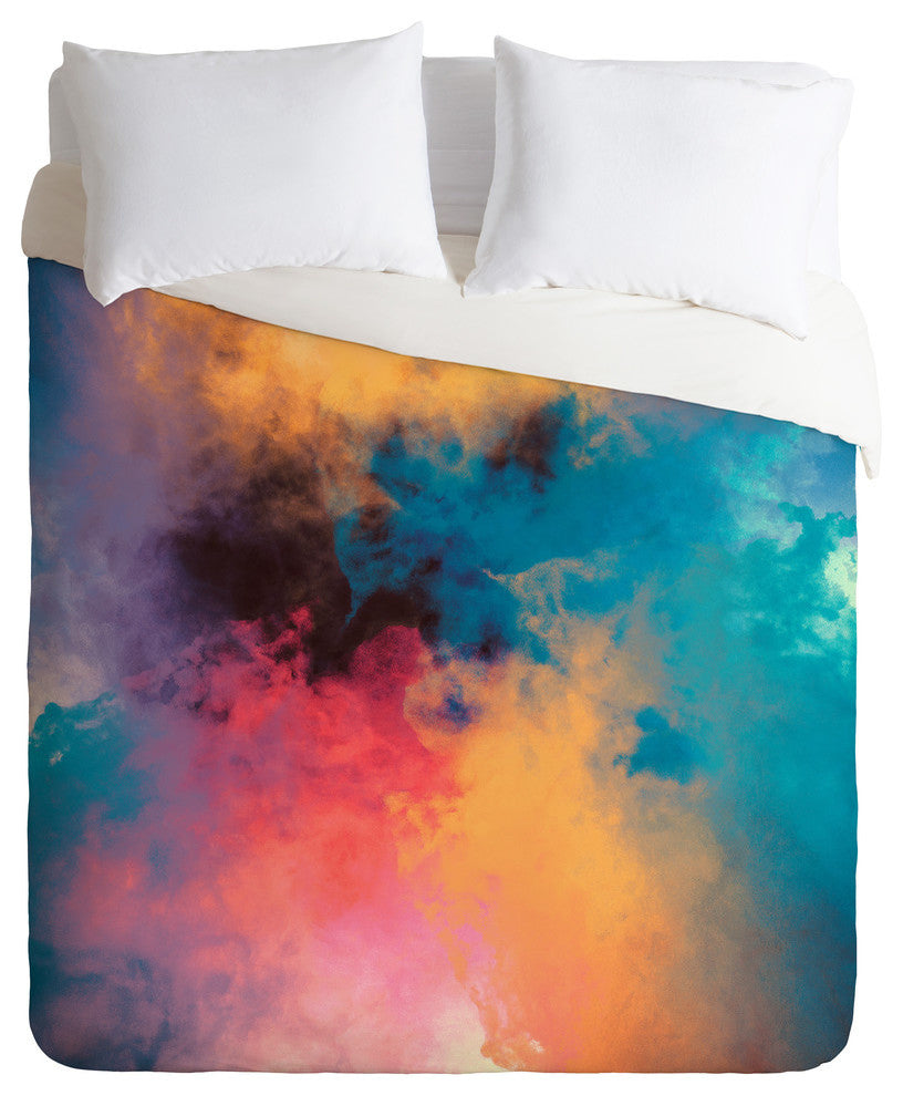 Deny Designs Caleb Troy Golden Virus Duvet Cover - Lightweight