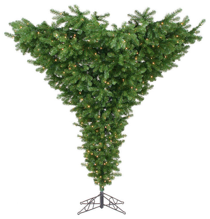 Vickerman A860180 9' Upside Down Artificial Christmas Tree Unlit