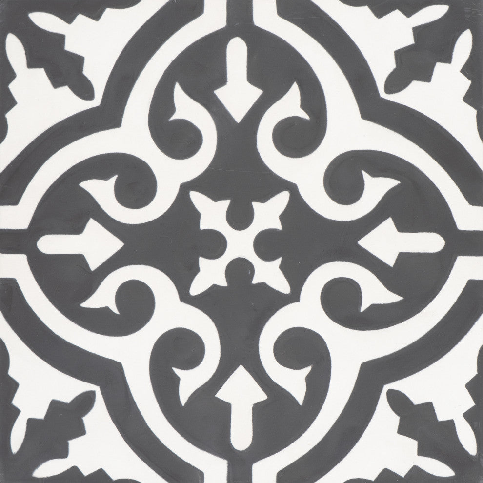 8"x8" Argana Handmade Cement Tile, Sample