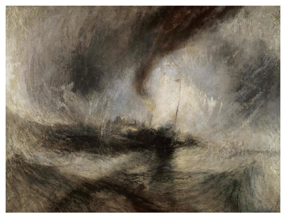 "Snow Storm at Sea" Digital Paper Print by Joseph M.W. Turner, 32"x25"