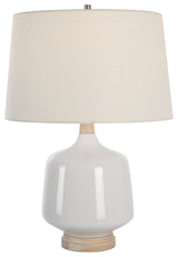 Uttermost Opal Gloss White Table Lamp