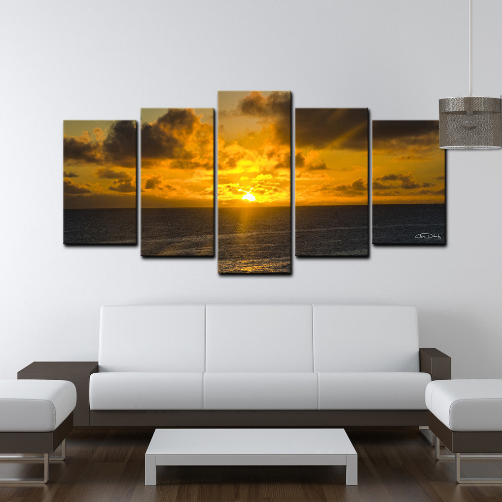 Ready2hangart Chris Doherty 'Niue Sunset' 5-piece Canvas Wall Art