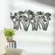 Weathered Aluminum-Metal Wall Art-Flowers-39" x 21"