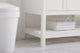 Tobias 36" Single Bathroom Vanity, White With Backsplash