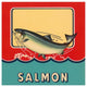 "Salmon" Digital Paper Print by Retrolabel, 32"x32"