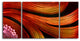Metal Wall Art Decor Abstract Sculpture Hanging 3 Piece Art
