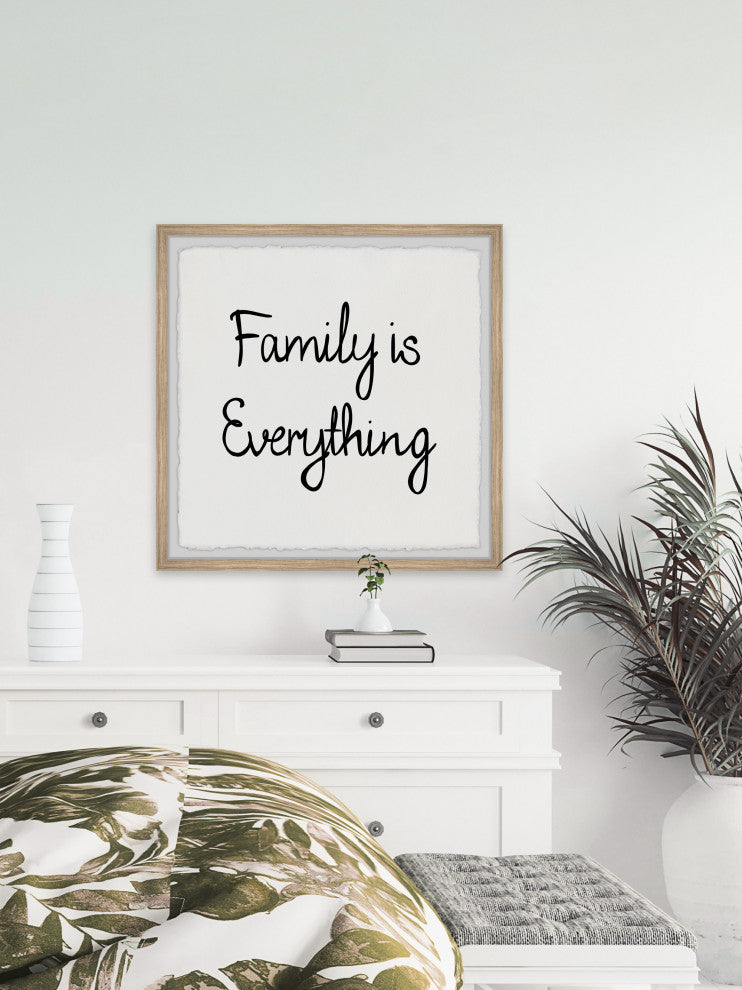 "Family Is Everything III" Framed Painting Print, 24x24