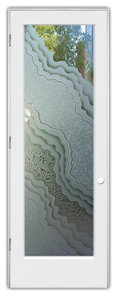 Pantry Door - Metamorphosis Peak - Primed - 24" x 96" - Knob on Right - Pull...