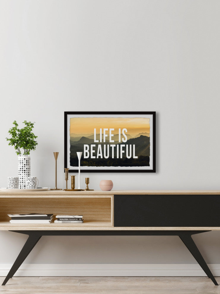 "Life Is Beautiful II" Framed Painting Print, 36x24