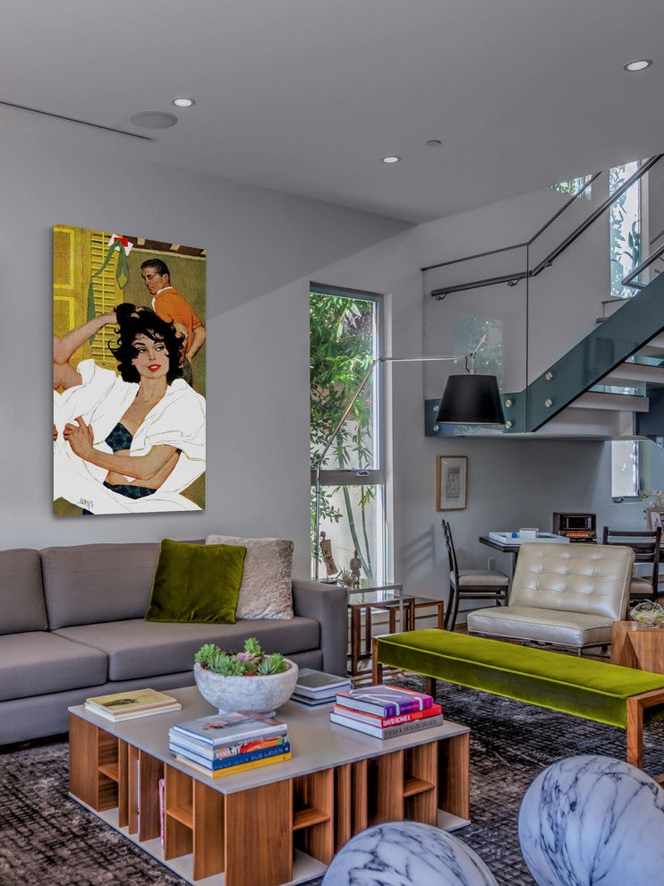 "The Husband Hunter" Painting Print on Wrapped Canvas
