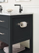 Amerock Blackrock Contemporary Pivoting Double Post Toilet Paper Holder, Brushed