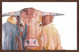 "Buffalo Moka" Framed Painting Print, 18"x12"