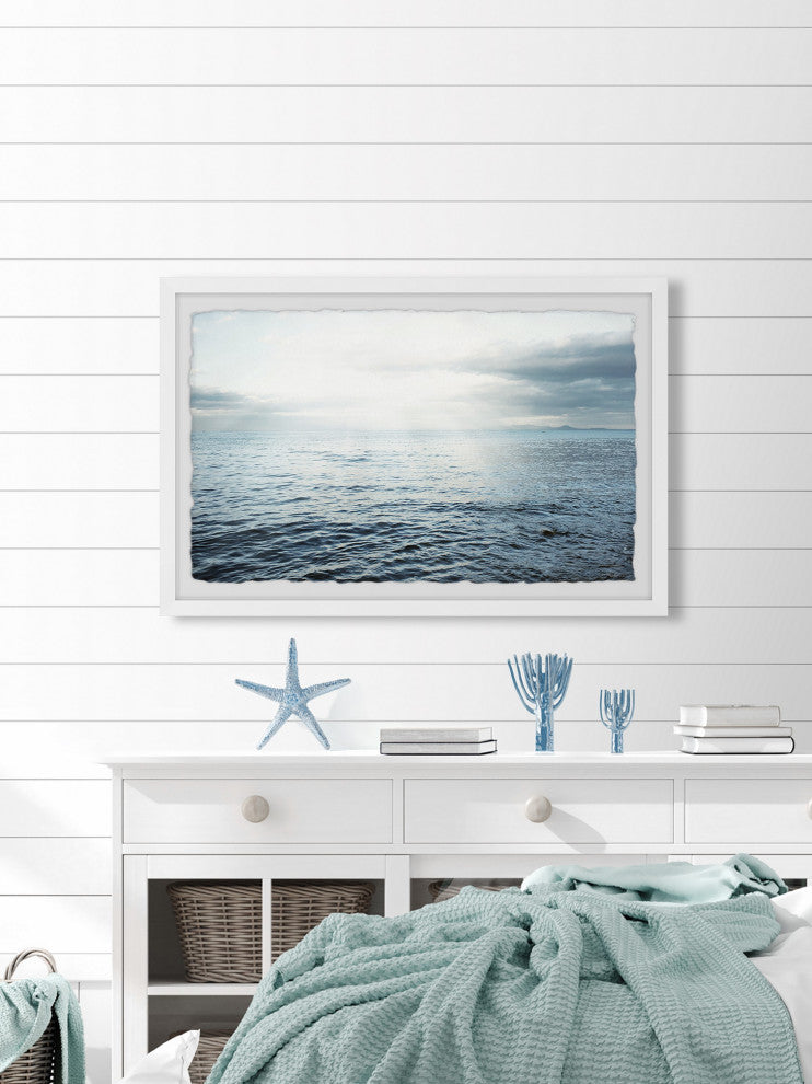 "Deep as the Ocean" Framed Painting Print, 24x16