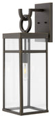 Hinkley Porter Outdoor Large Wall Mount Lantern Oil Rubbed Bronze