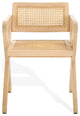 Safavieh Couture Tyrrell Rattan Dining Chair, Natural/Natural