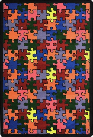Playful Patterns Rug, Puzzled, 7'8"x10'9"