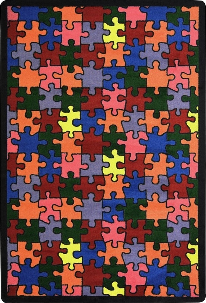 Playful Patterns Rug, Puzzled, 7'8"x10'9"