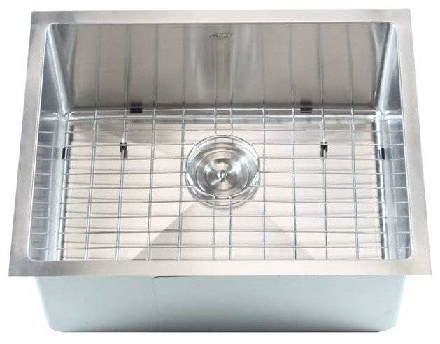 Stainless Steel Undermount Single Bowl Bar Sink, Brushed Satin Finish, 23"