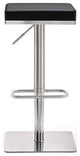 TOV Furniture Bari Black Stainless Steel Adjustable Barstool