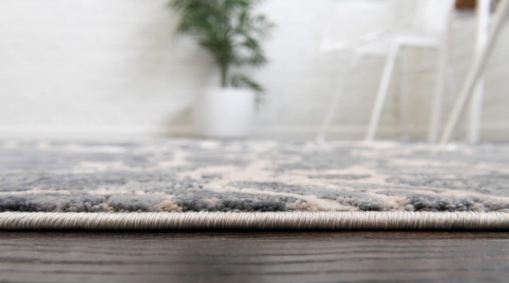 Unique Loom Oasis Breeze Area Rug, Gray, 4' 0 X 6' 0 Rectangular