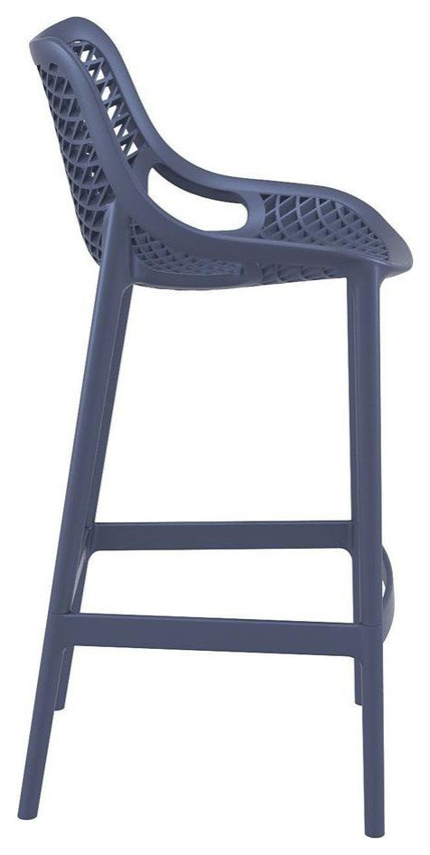 Air Bar Stool Dark Gray, Set of 2